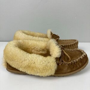 L.L. Bean Brown and Cream Women's Slippers